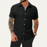 The Ashland Ridge Men’s Summer Textured Button-Up Shirt