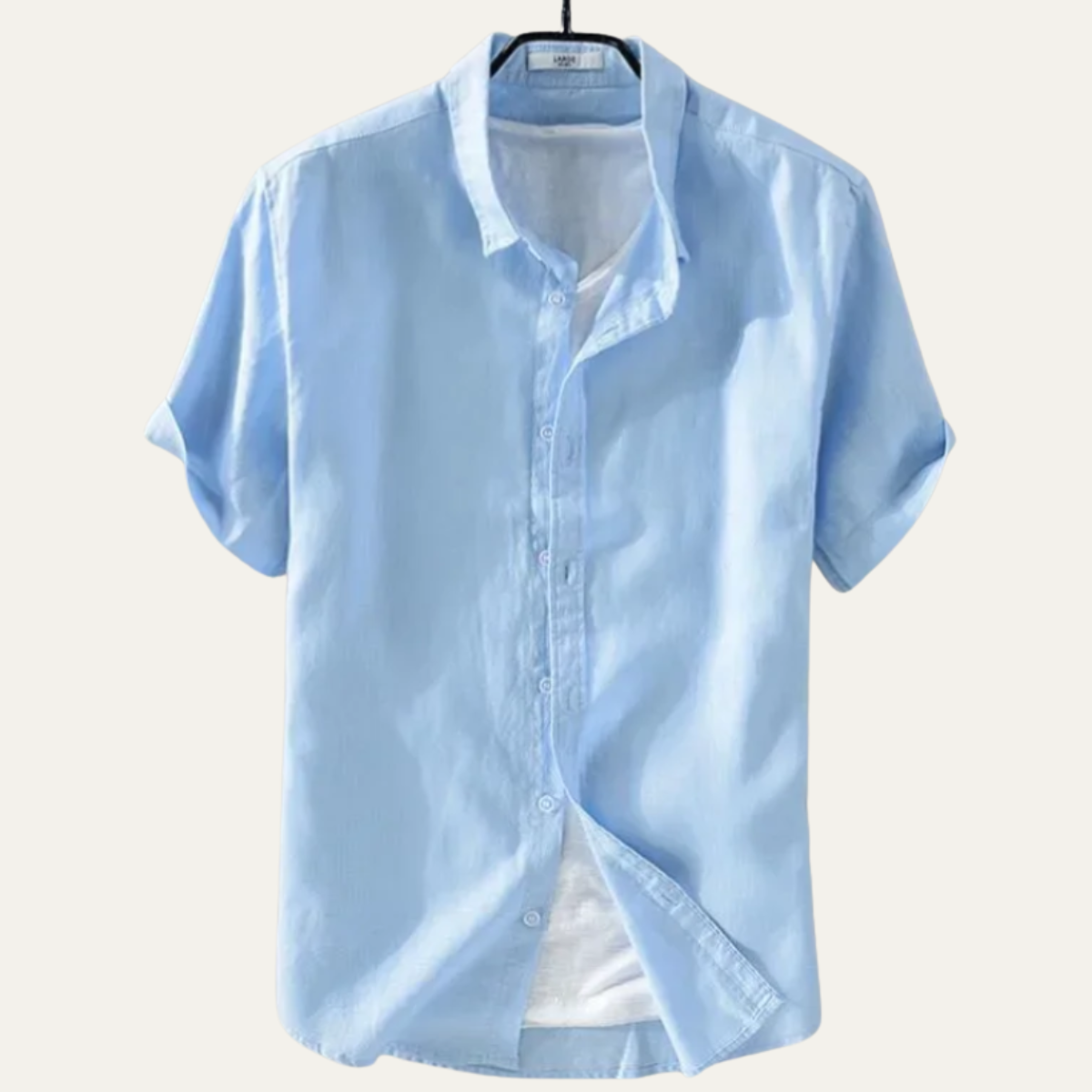 The Montland Men’s Lightweight Cotton Linen Relaxed Fit Shirt
