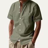 The Westmount Men’s Lightweight Linen Button-Up Shirt