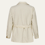 The Bramblewood Men’s Streetwear Striped Button-Down Shirt with Pockets