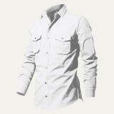 The Brookwater Men’s Retro Solid Button-Up Shirt