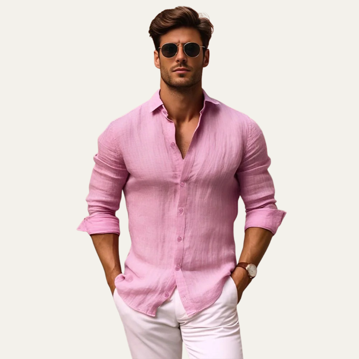 The Hawthorn Grove Men’s Breathable Slim Fit Button Down Shirt