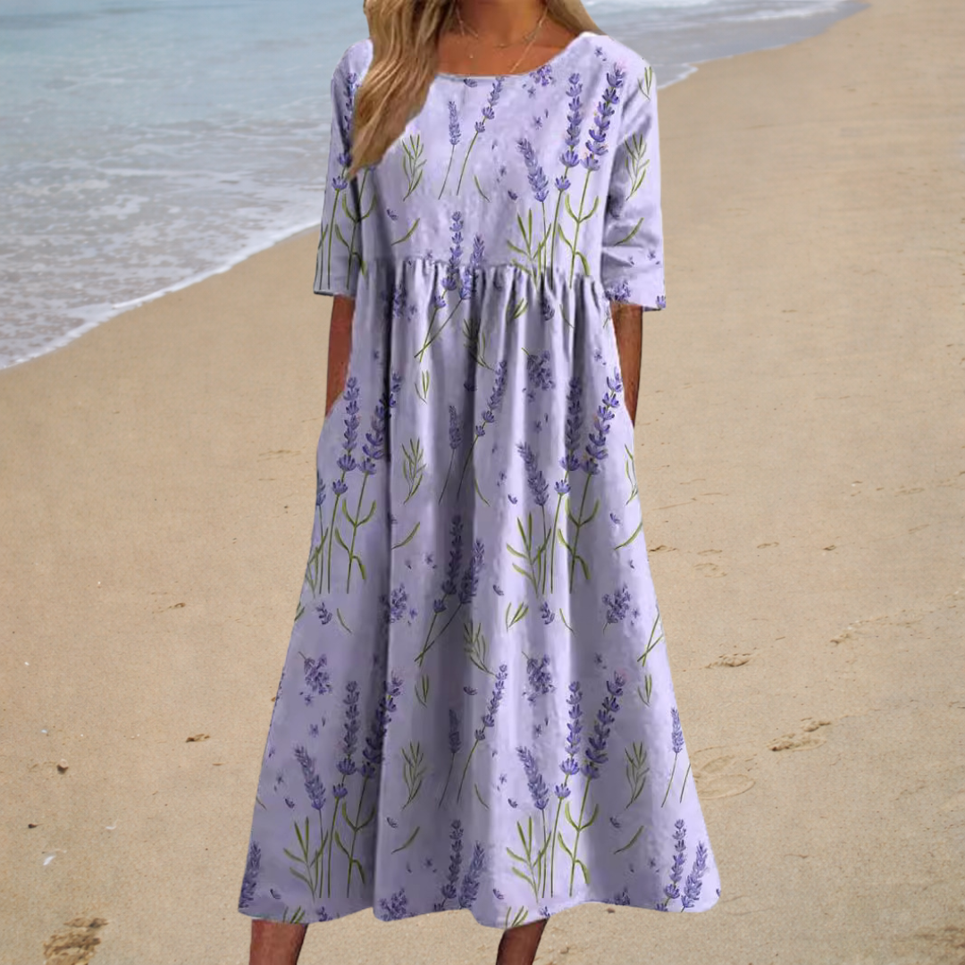 Thais - Chic and Comfortable Long Flowing Dress