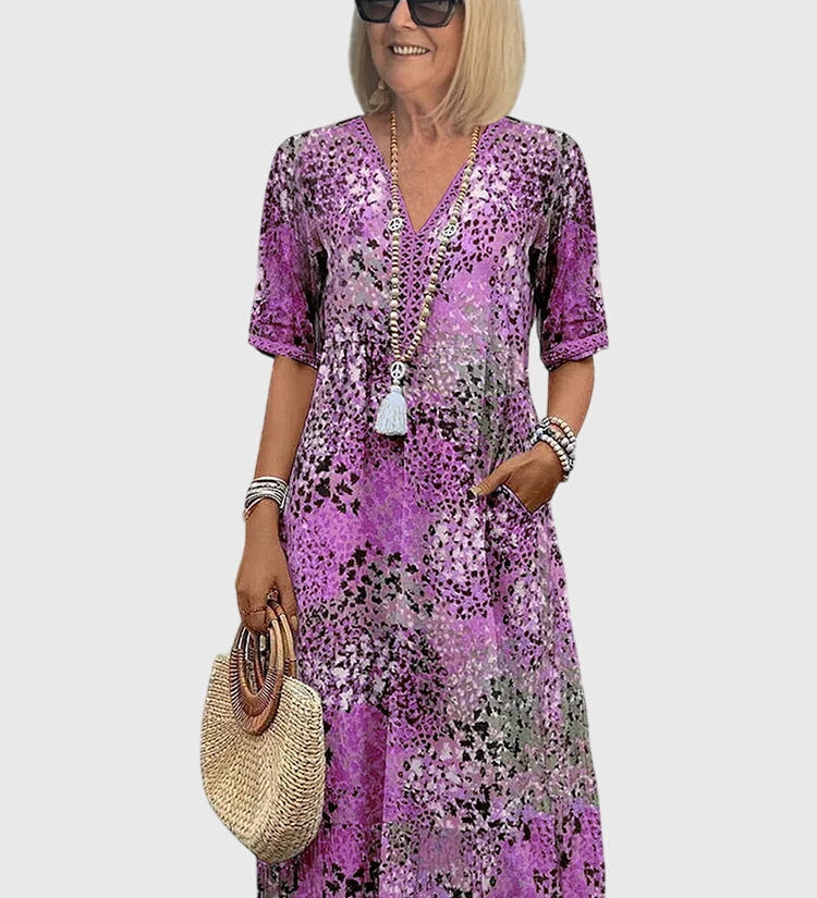 Bella | Elegant Floral Midi Dress