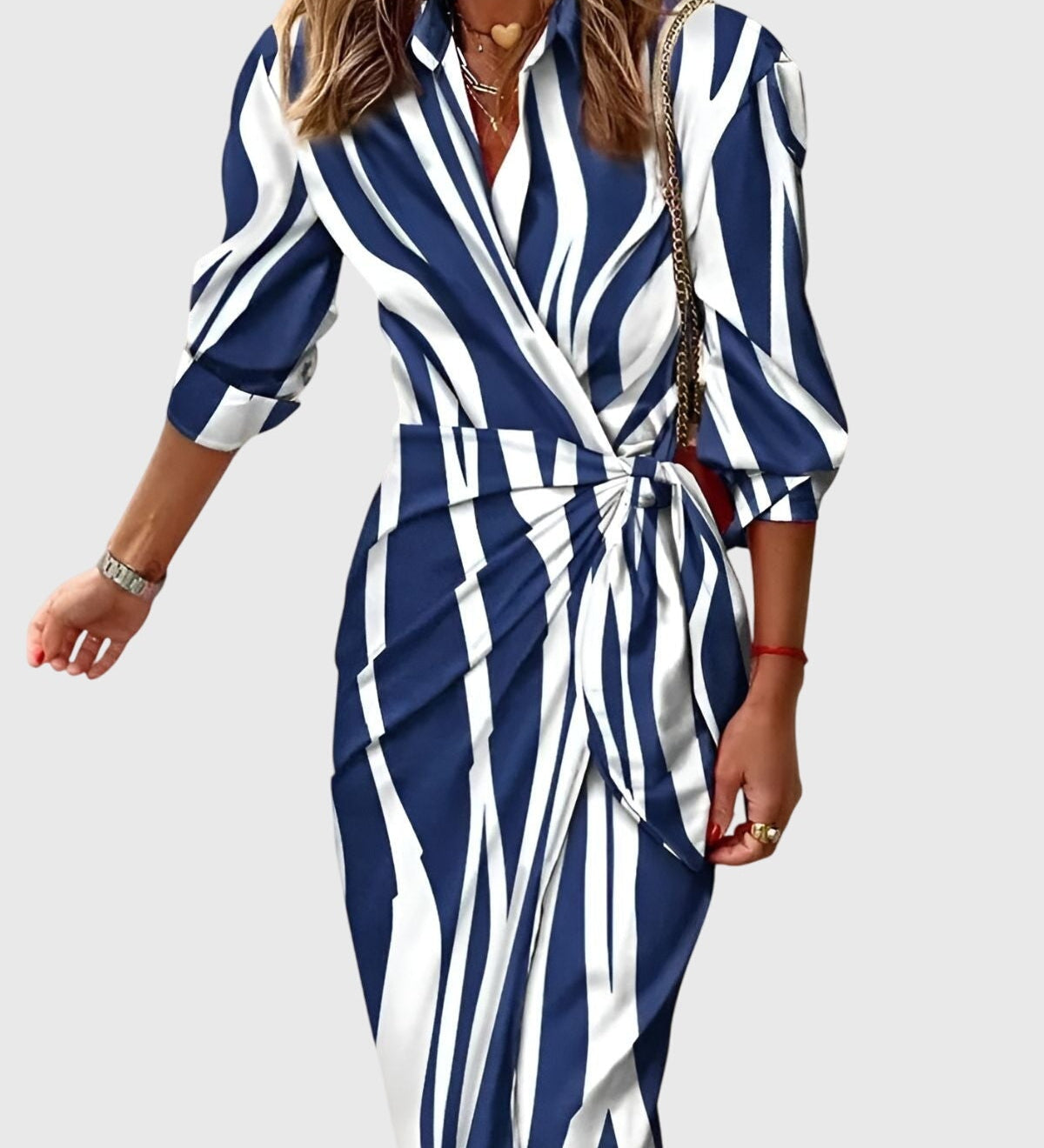 Everly | Elegant Wrap Dress with Print