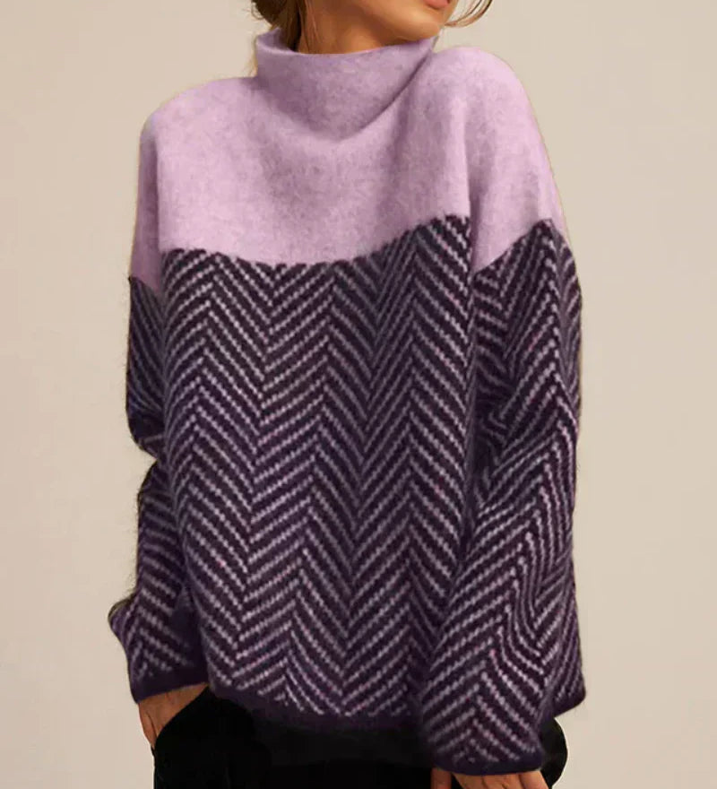 Norah | Cozy Cotton High Neck Sweater