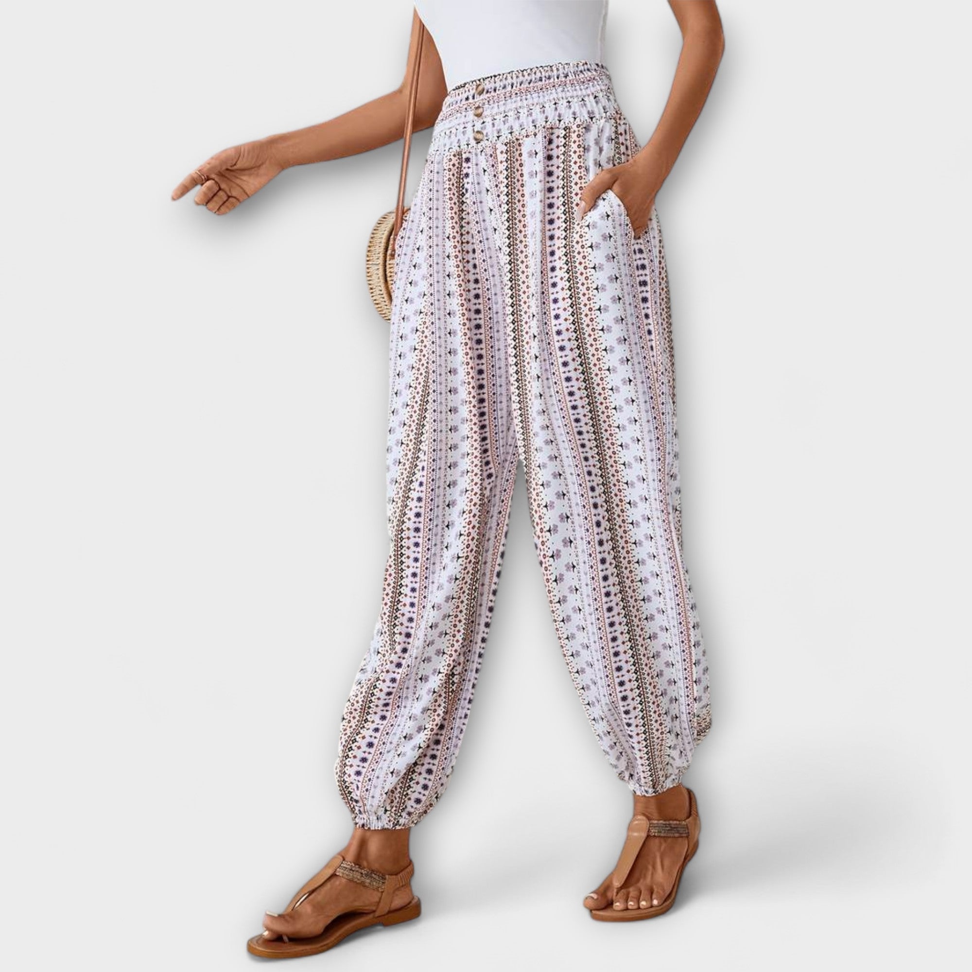 Elise | Ethnic Graphic Trousers