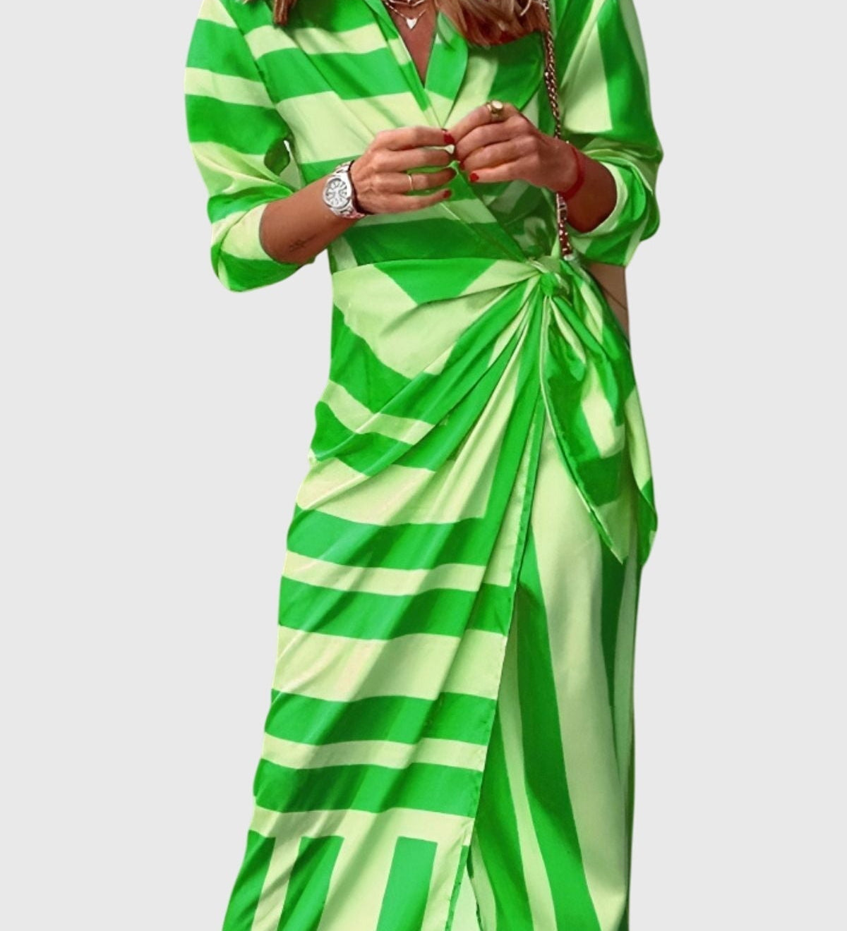 Everly | Elegant Wrap Dress with Print