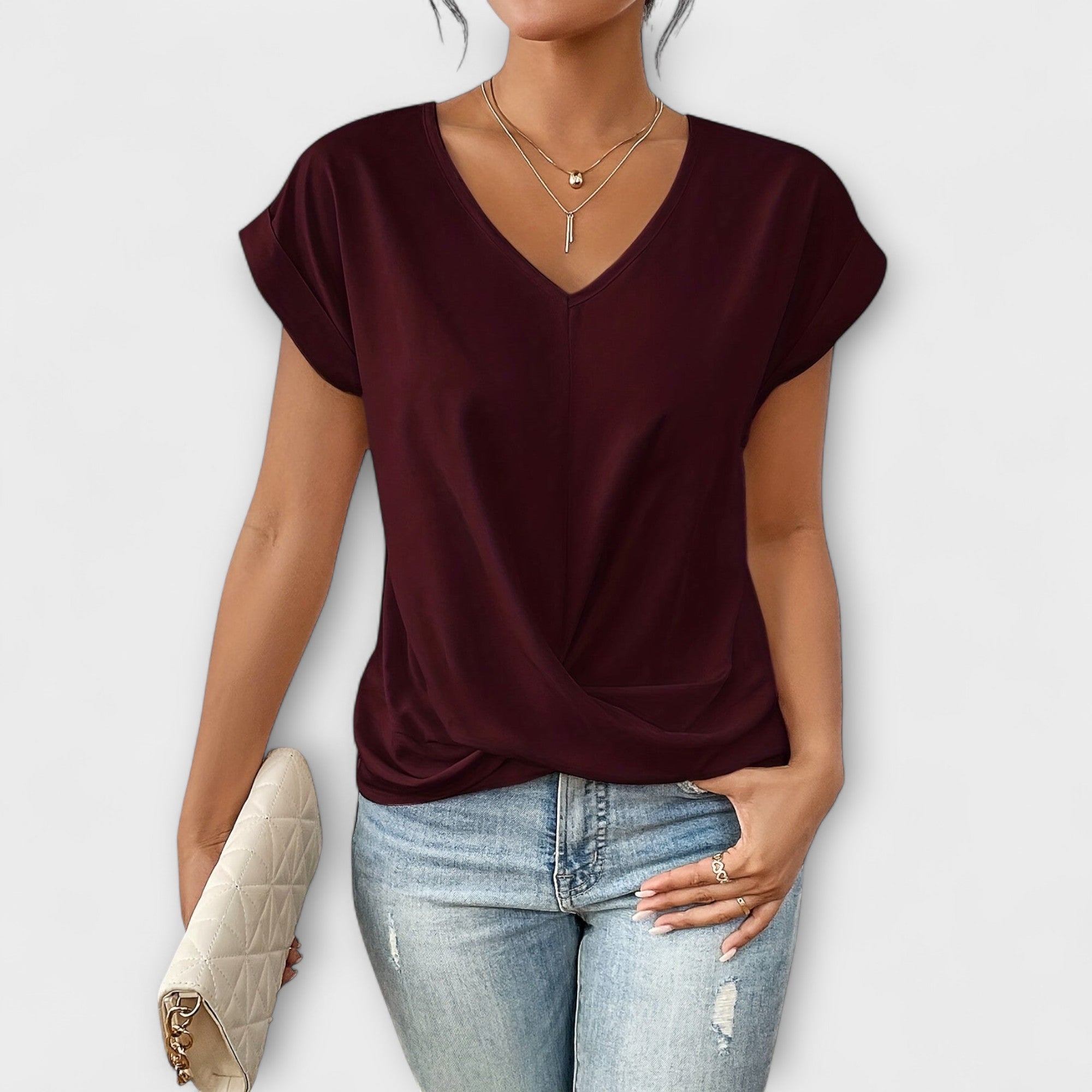 Claire | Stylish V-Neck Blouse