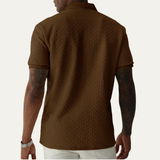 The Oakridge Hill Men’s Classic Textured Summer Polo Shirt