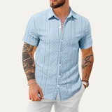 The Ashland Ridge Men’s Summer Textured Button-Up Shirt