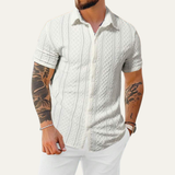 The Timberlake Ridge Men’s Casual Textured Button-Up Shirt