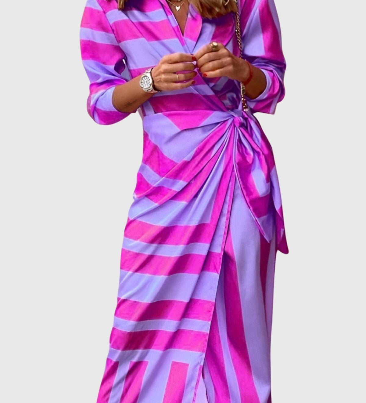 Everly | Elegant Wrap Dress with Print