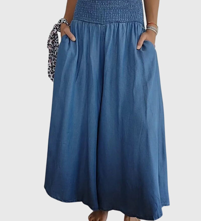 Rosalie | Relaxed Fit Trousers with Stretchy Waistband