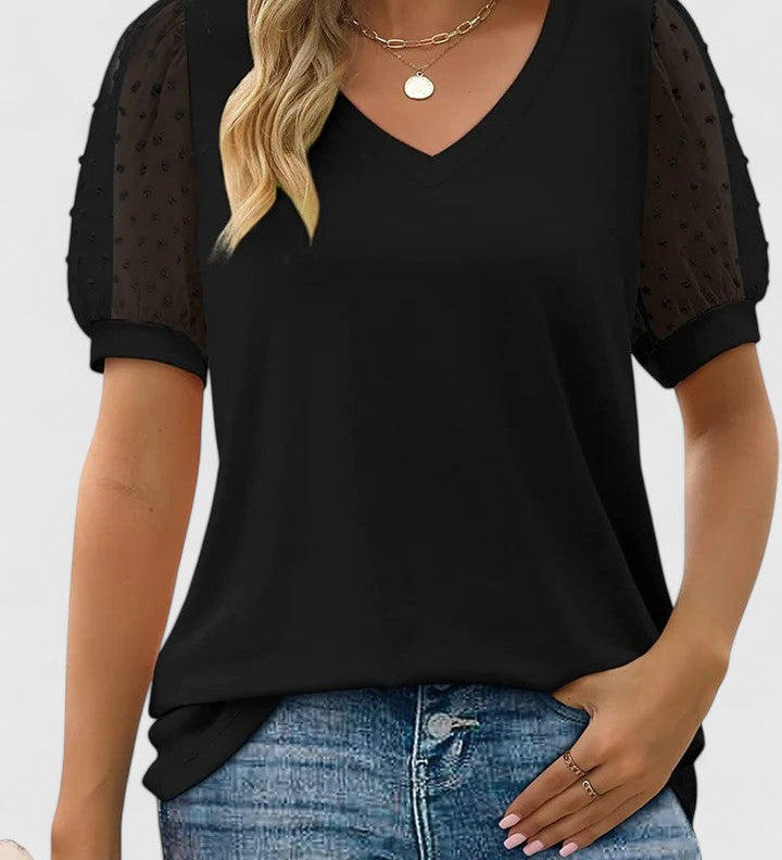 Claire | Cozy V-Neck Tee
