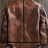 Dorian™ | L’Aviateur: Leather Jacket Featuring Luxurious Fur Accents