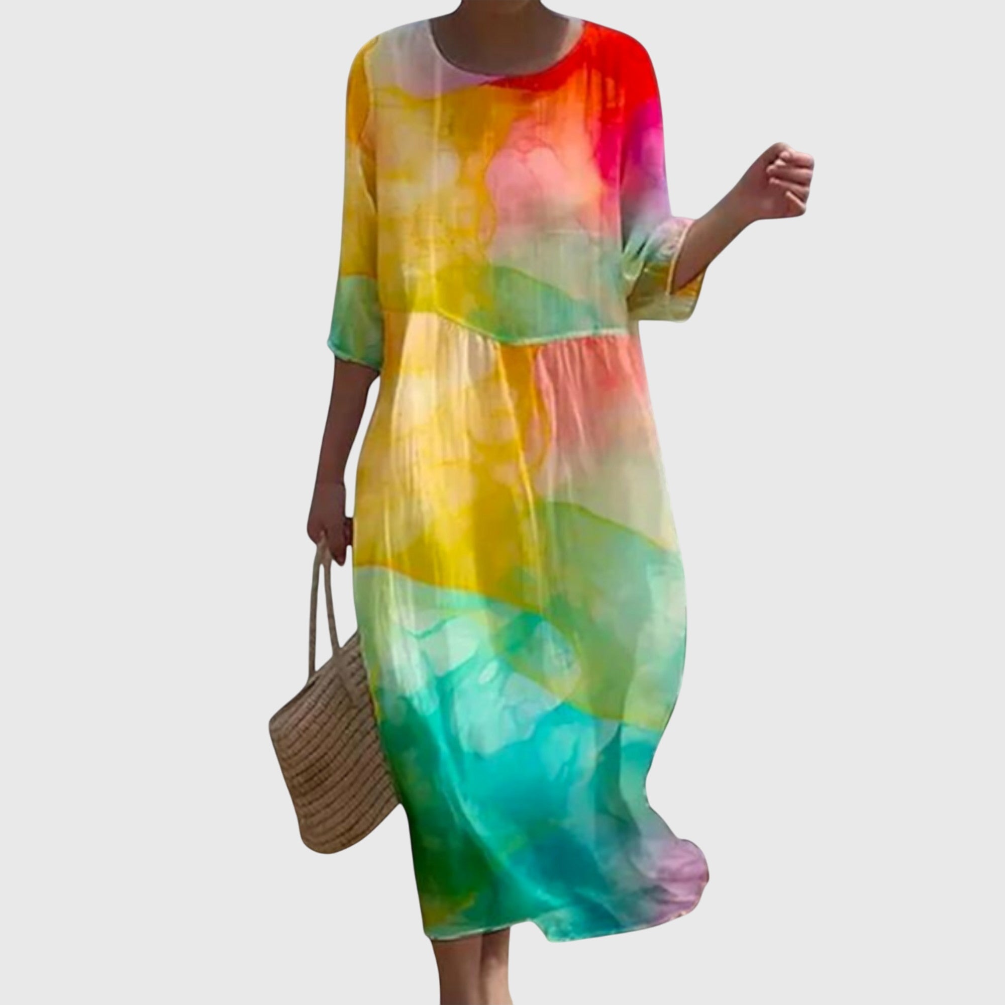 Martine | Elegant Floral Maxi Dress
