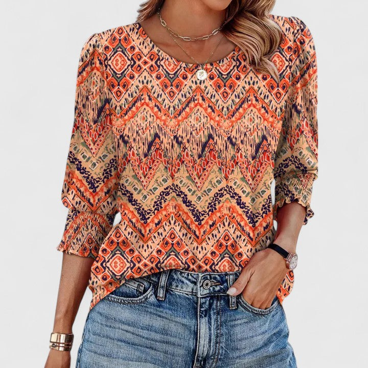 Nina | Clara Chic Smocked Blouse