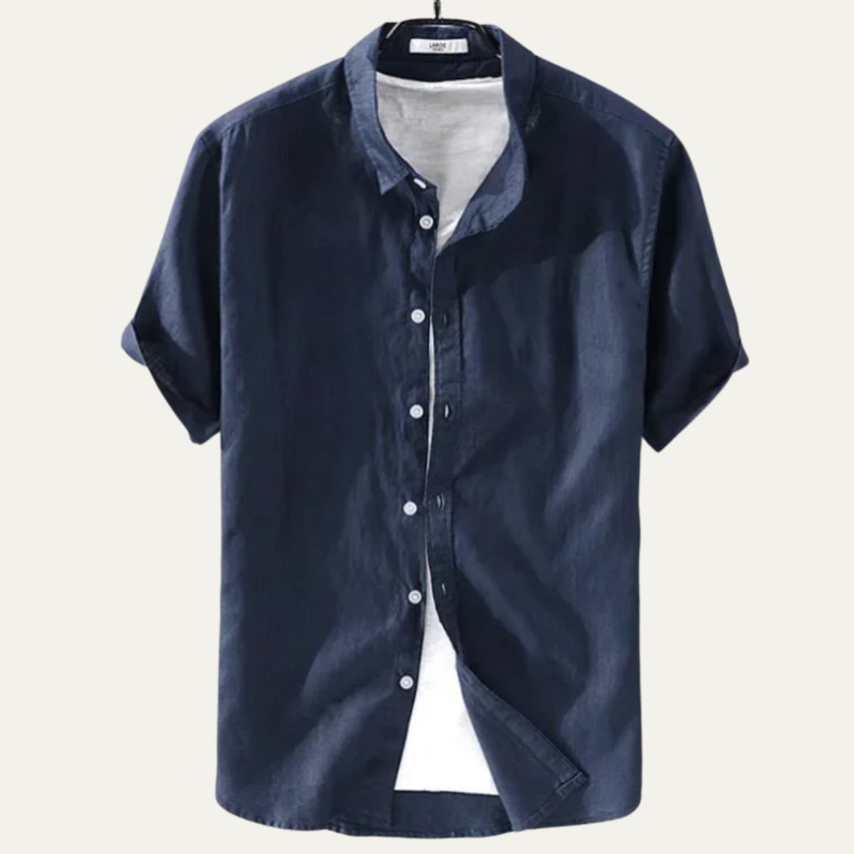 The Montland Men’s Lightweight Cotton Linen Relaxed Fit Shirt