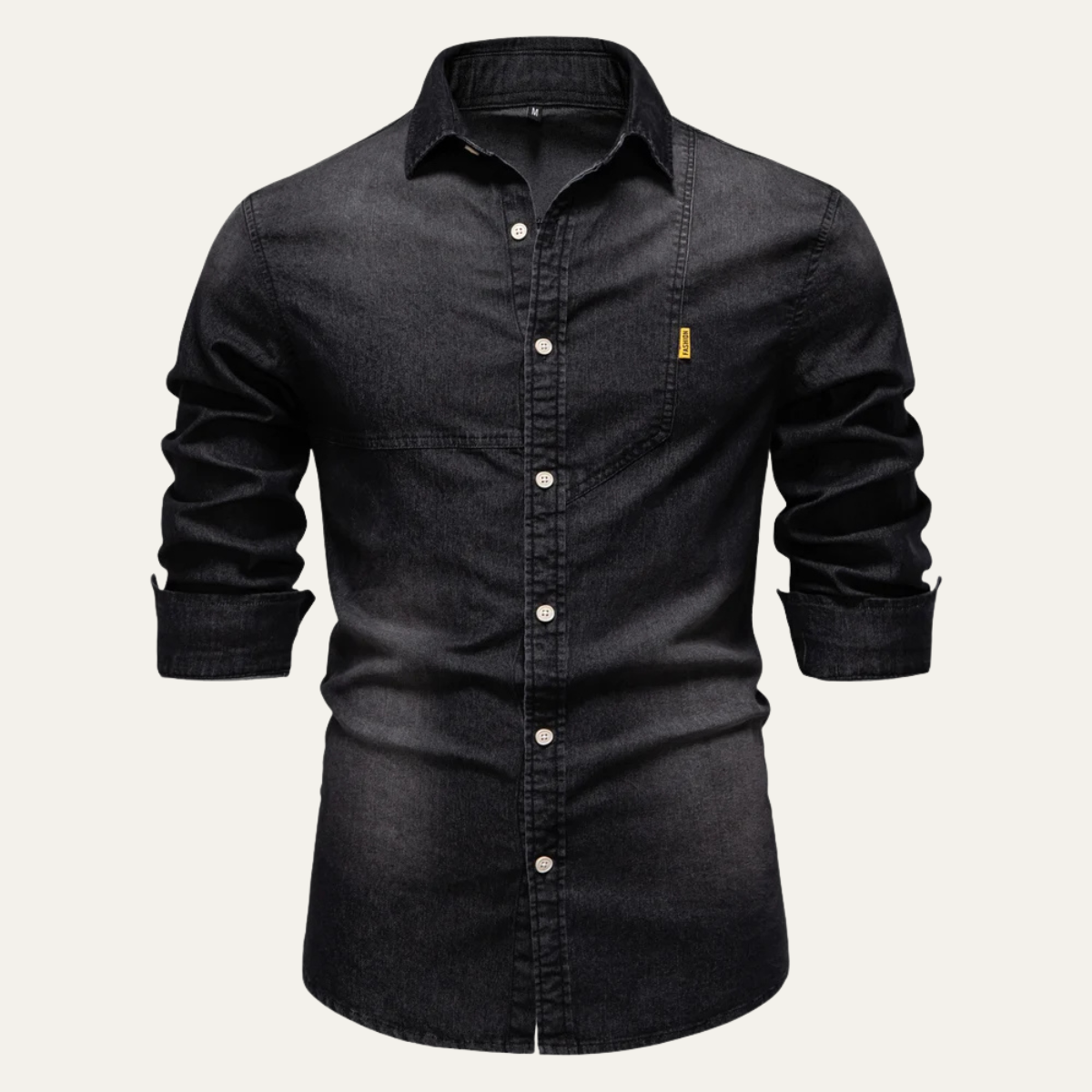 The Meadowford Men’s Slim Fit Cowboy Style Denim Shirt