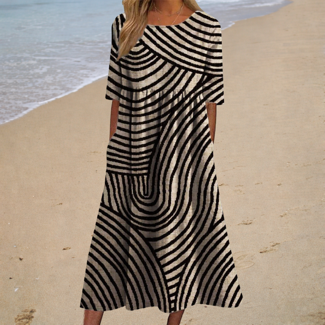 Thais - Chic and Comfortable Long Flowing Dress