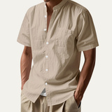 The Westmount Men’s Lightweight Linen Button-Up Shirt