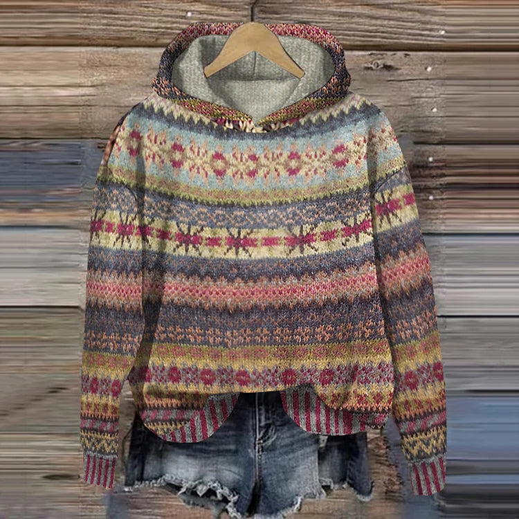 Gaby | Vintage-Inspired Ethnic Sweatshirt