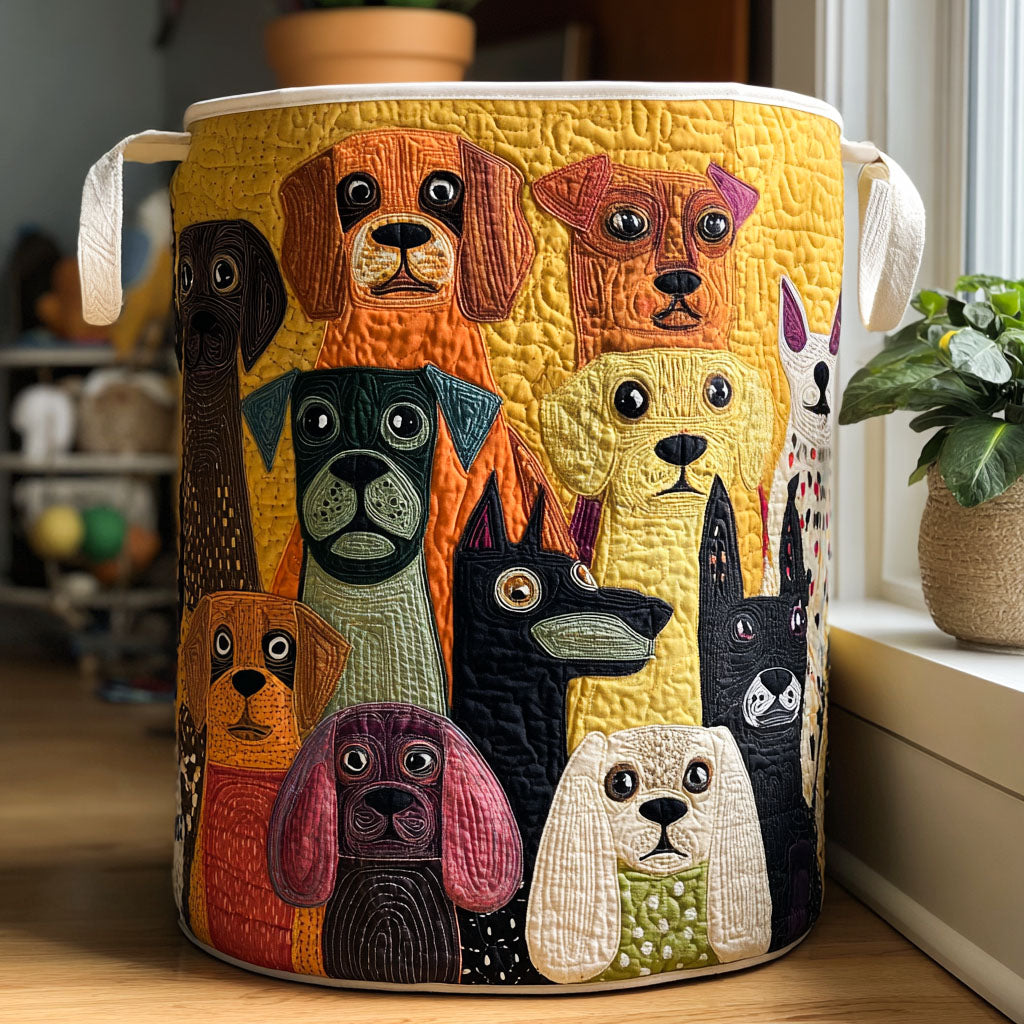 Bello barkside magic quilted laundry basket by Ellie Dublin