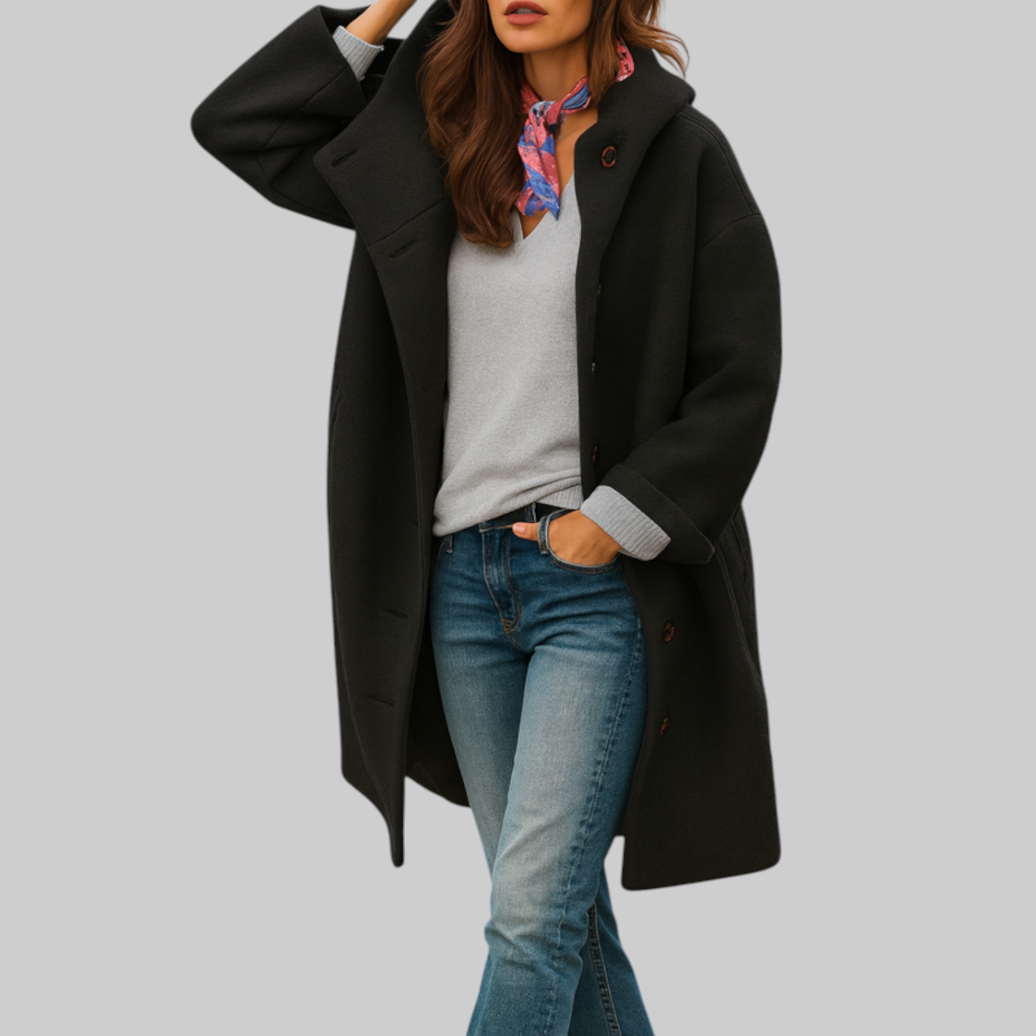 Freja | Comfortable Mid-Length Everyday Coat