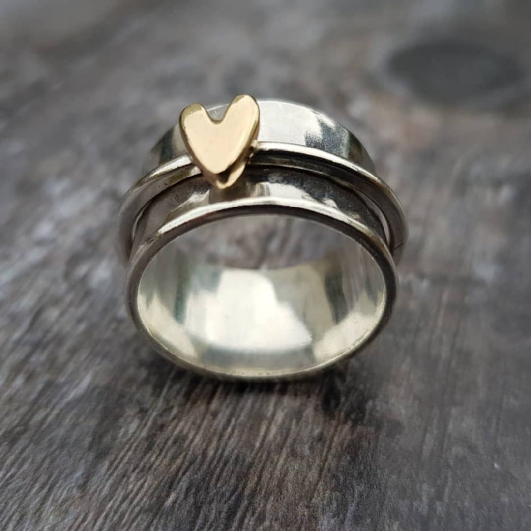 Melly - Silver Love Ring