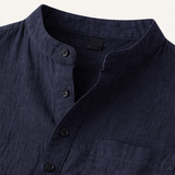 The Paddington Men’s Breathable Cotton Linen Henley Shirt