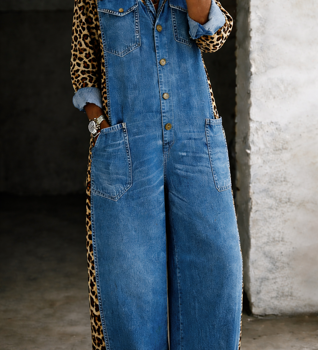 Maelle | Denim Shirt Jumpsuit