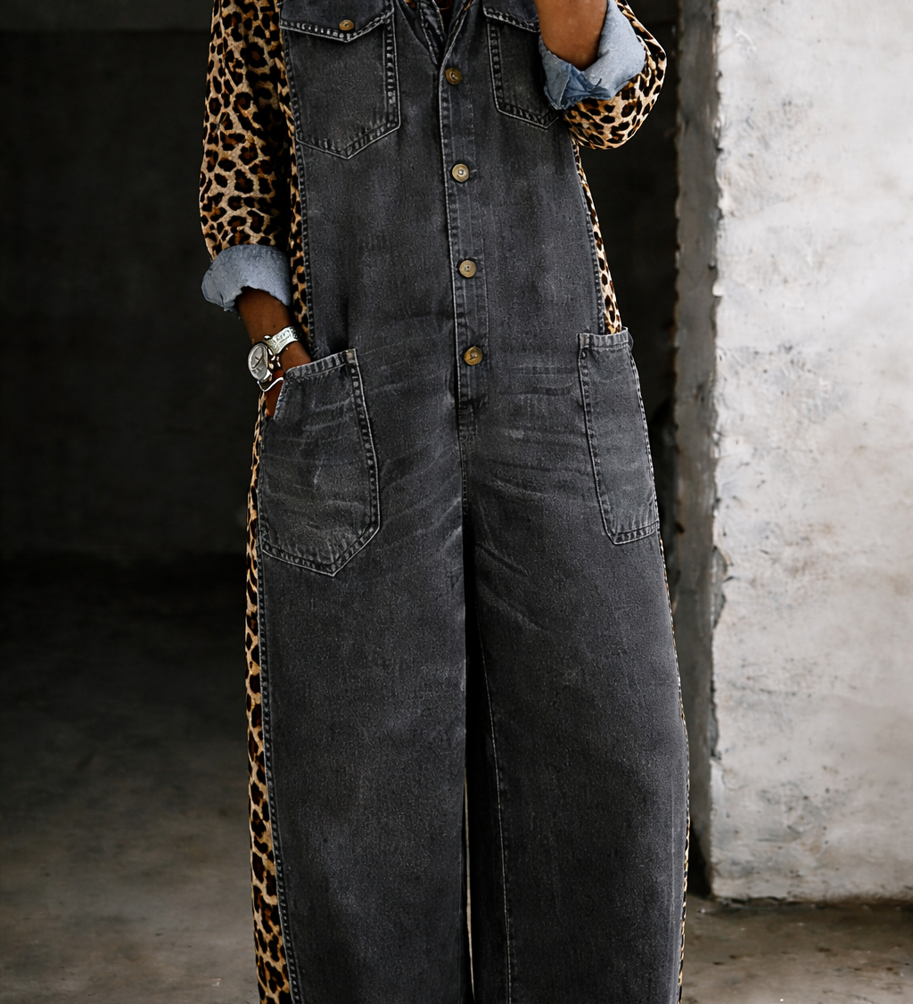 Maelle | Denim Shirt Jumpsuit