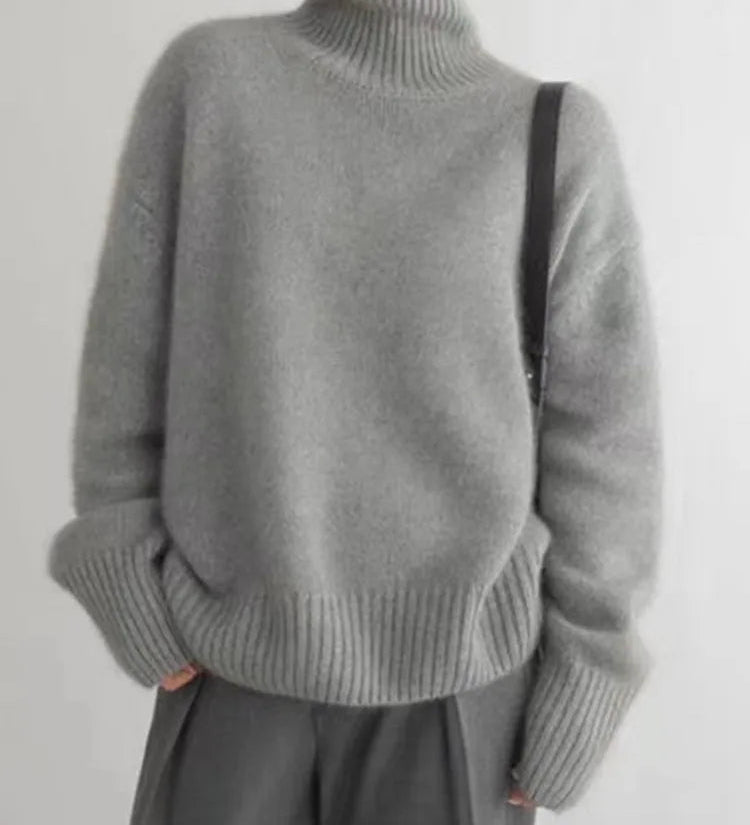 Amaya | Premium Cashmere Roll Neck Sweater