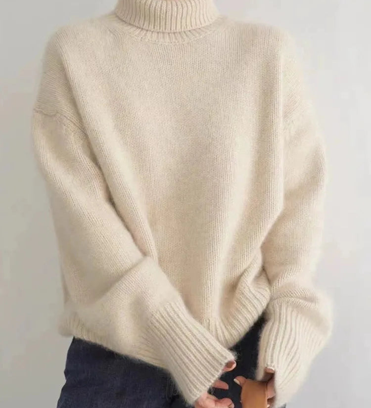 Amaya | Premium Cashmere Roll Neck Sweater