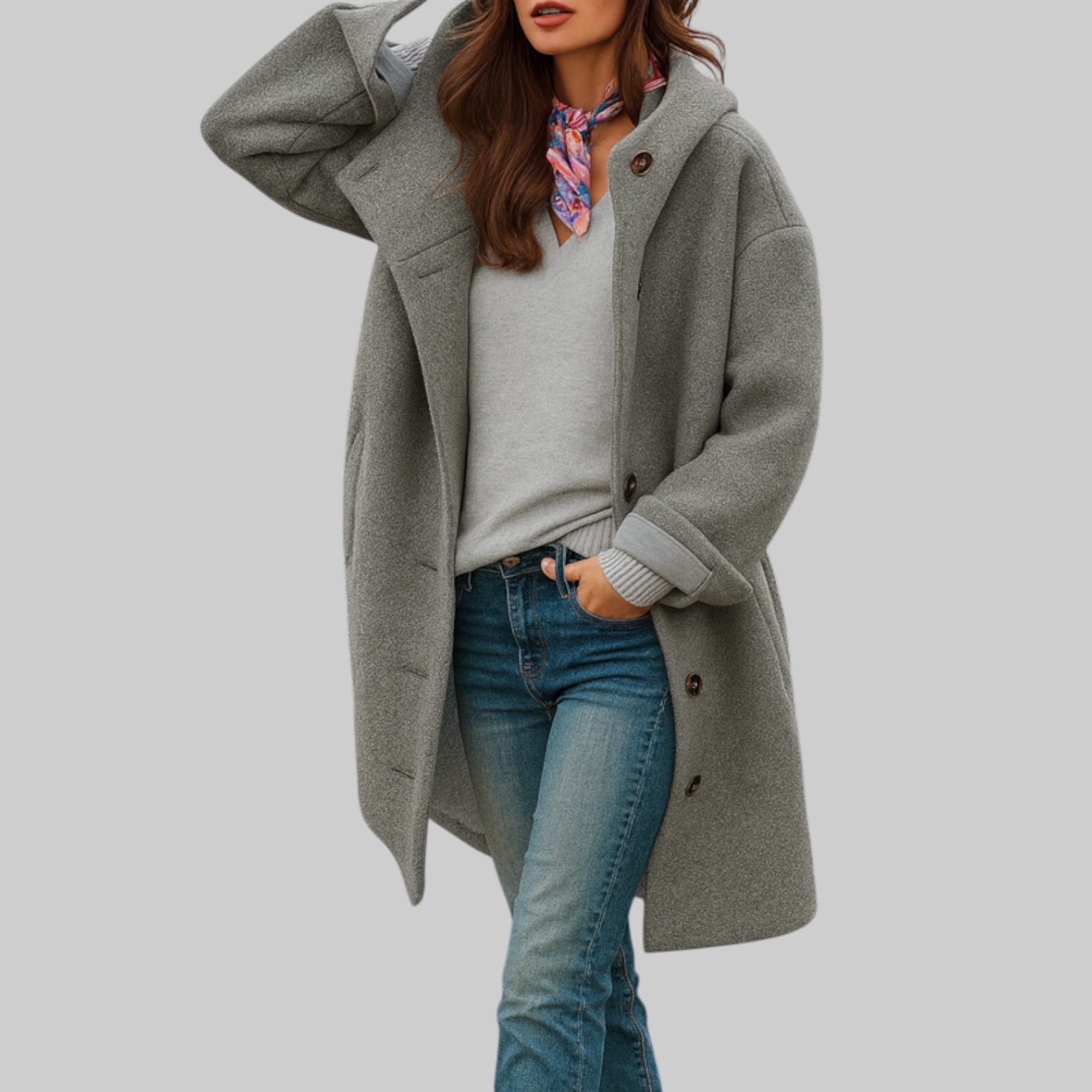 Freja | Comfortable Mid-Length Everyday Coat