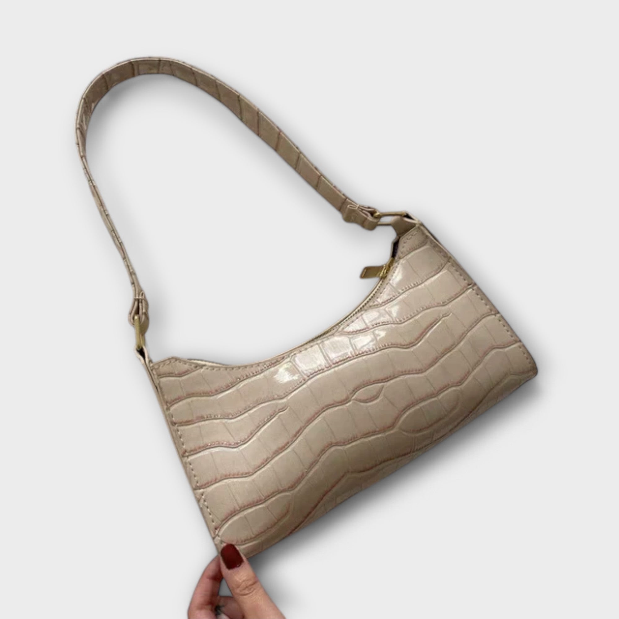 Marguerite | Glossy Leather Handbag