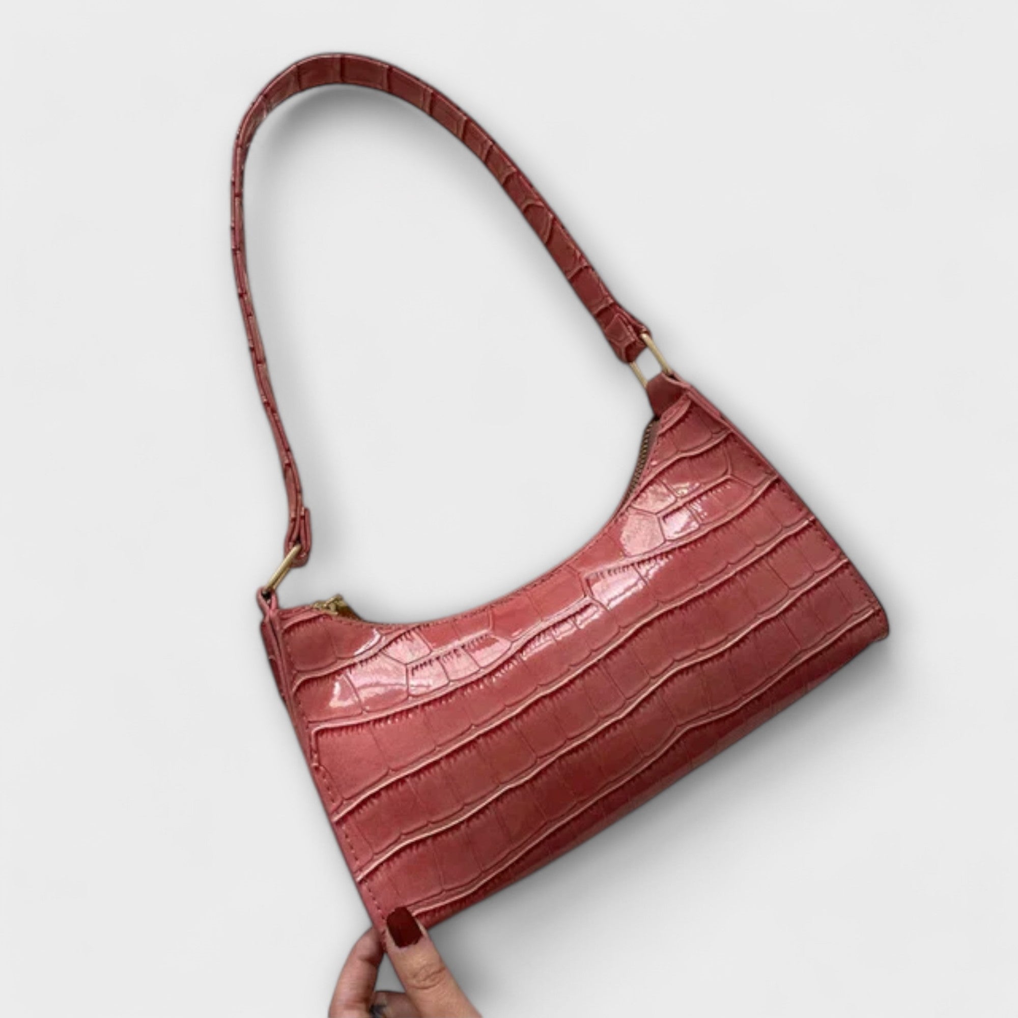 Marguerite | Glossy Leather Handbag