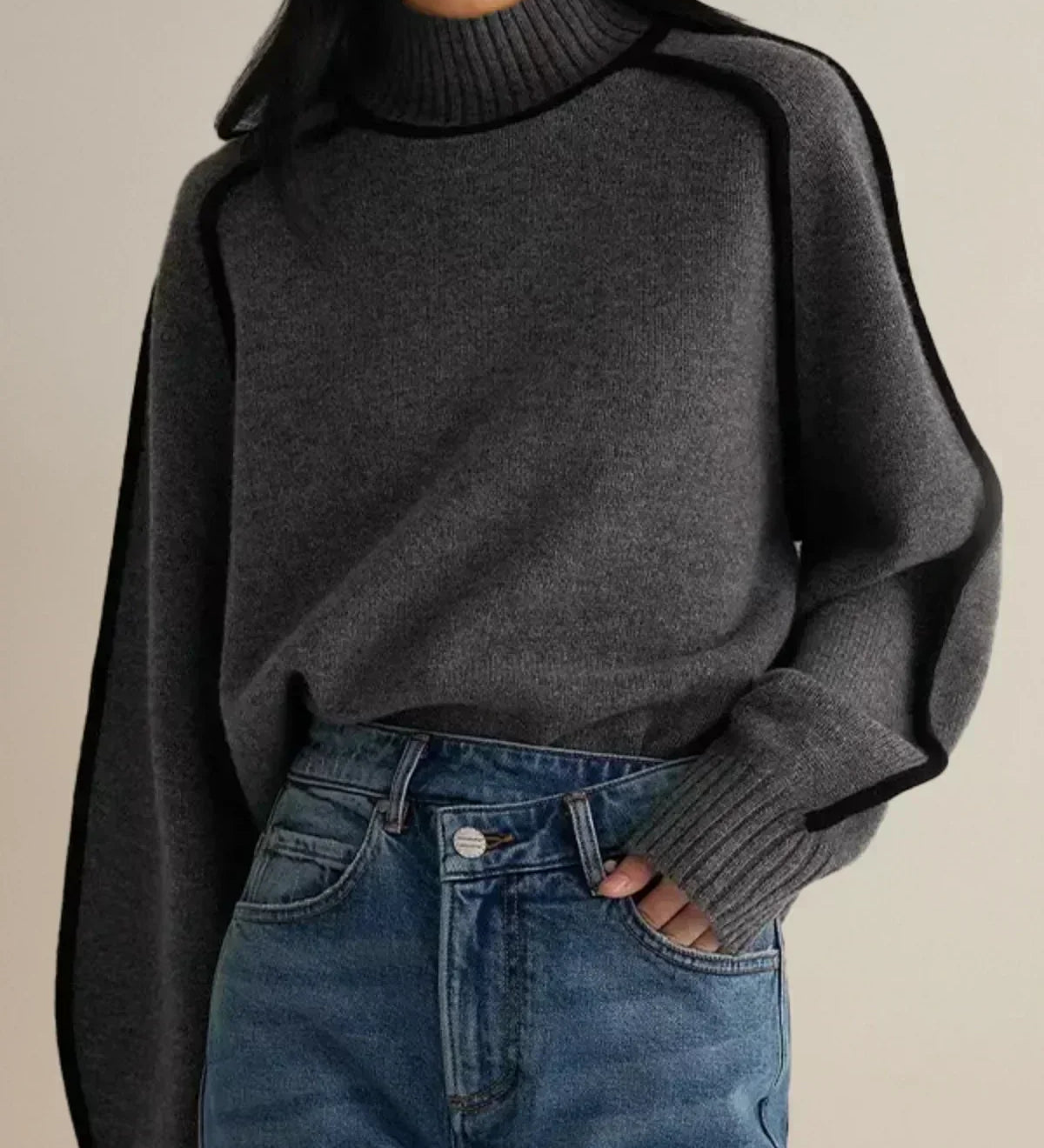 Sandrine | Chic Roll Neck Sweater