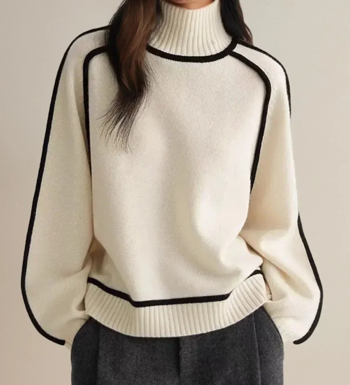 Sandrine | Chic Roll Neck Sweater