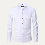 The Beaumont Men’s Non Iron Button Up Stretch Dress Shirt