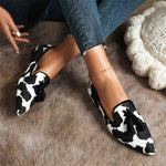 Orlaith pointed-toe animal print loafers for women | Ellie Dublin