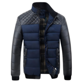 Félix™ | Dual Material Leather and Fabric Jacket