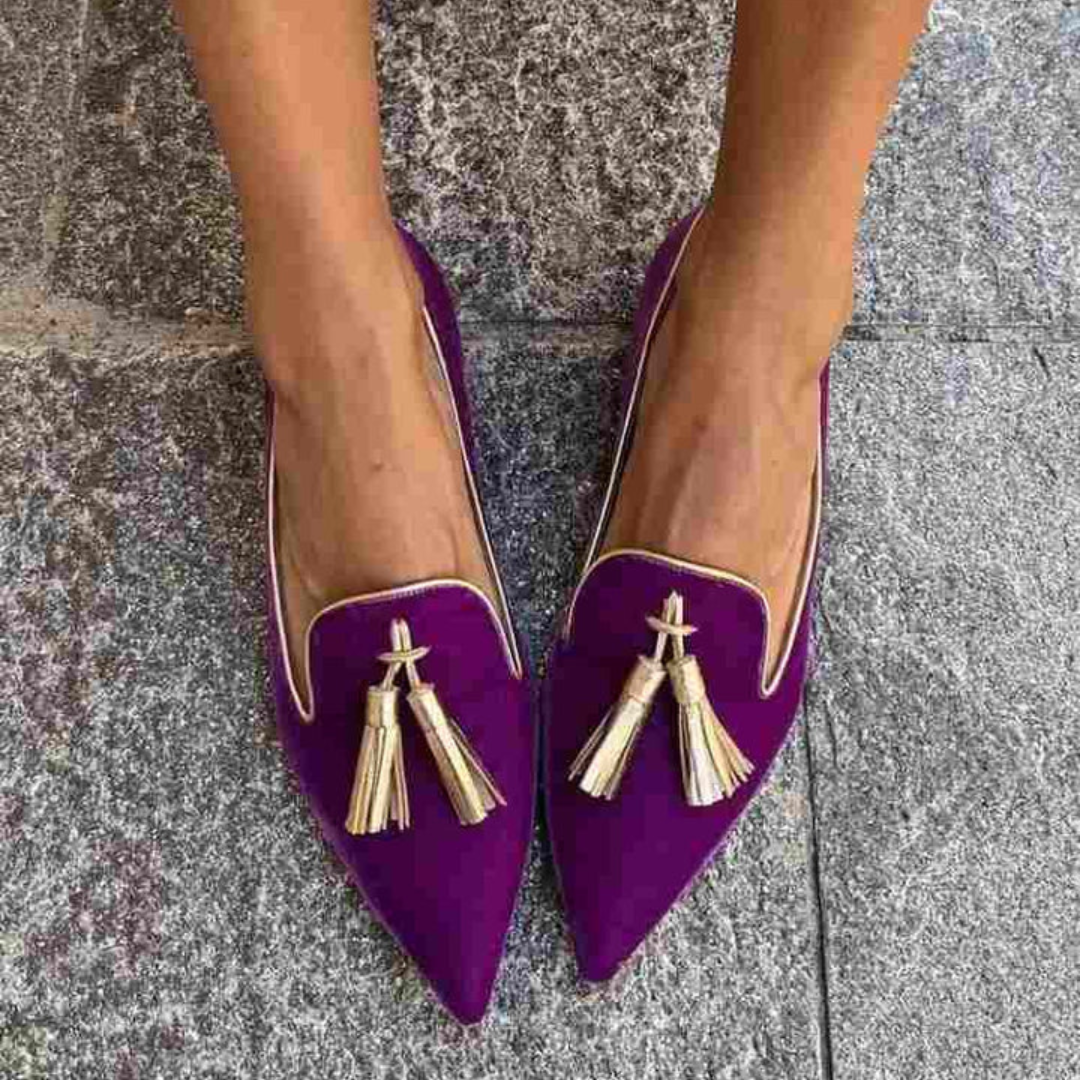 Portia - Bohemian Fringe Loafers
