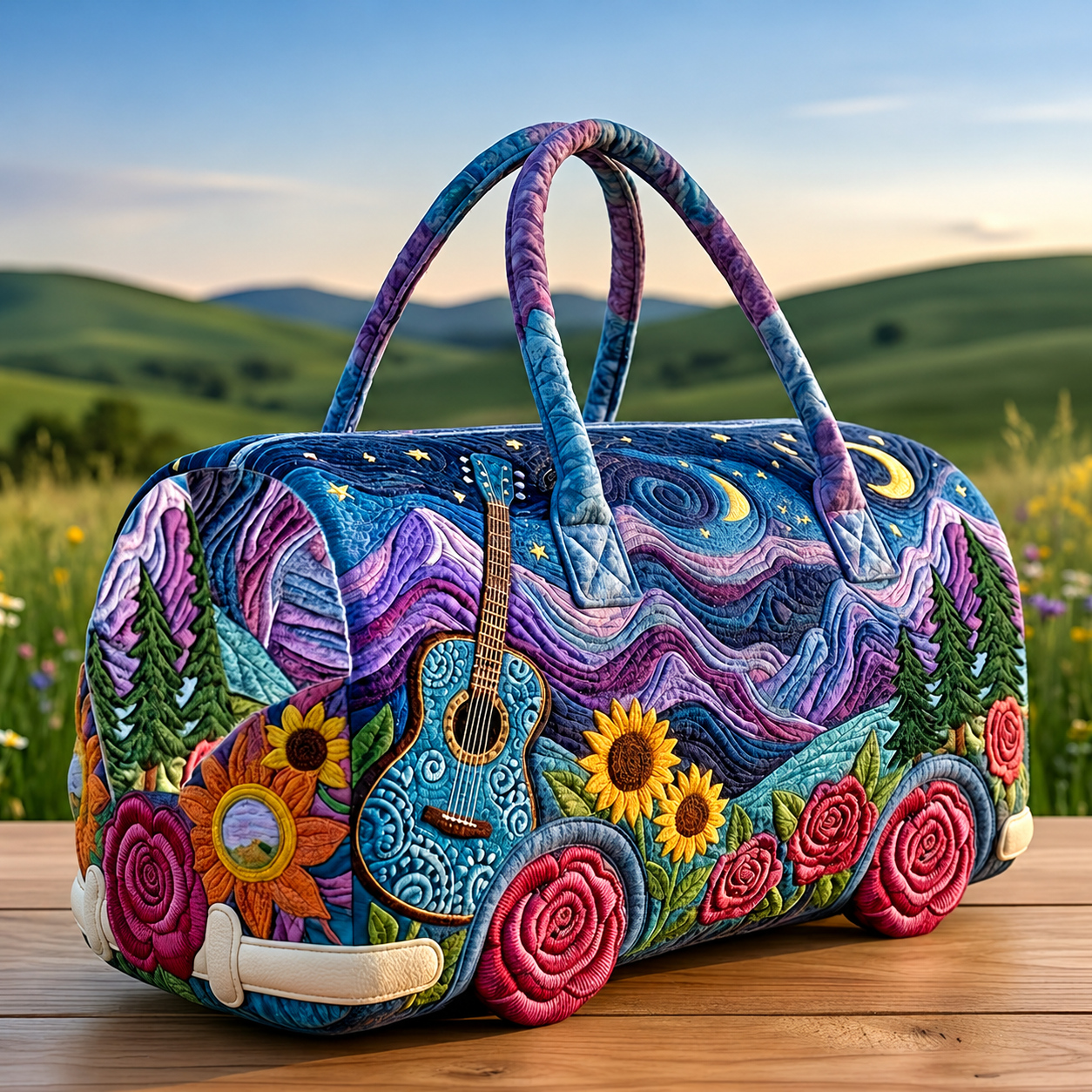 Melodyvana quilted weekend bag by Ellie Dublin