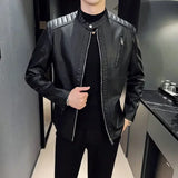 Adrien™ | Chic Slim-Fit Leather Jacket