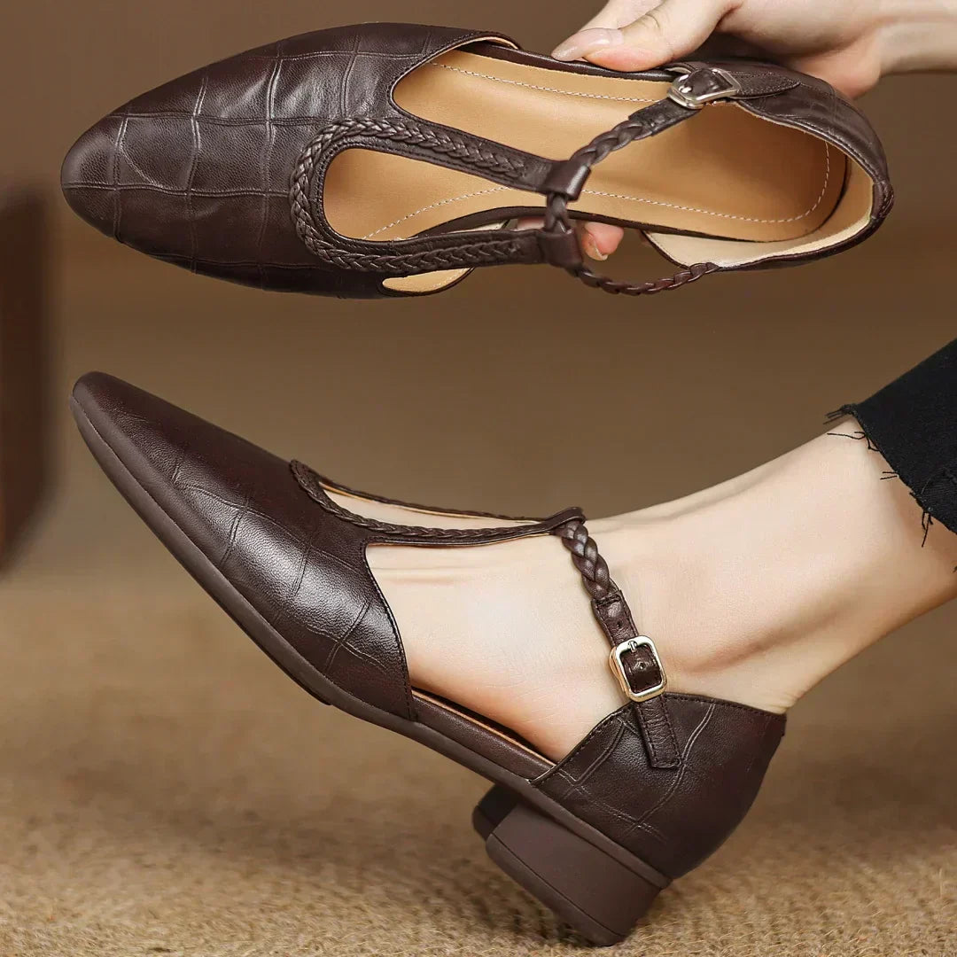 Inès | Kepa Leather Mary Jane Shoes