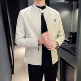 Adrien™ | Chic Slim-Fit Leather Jacket