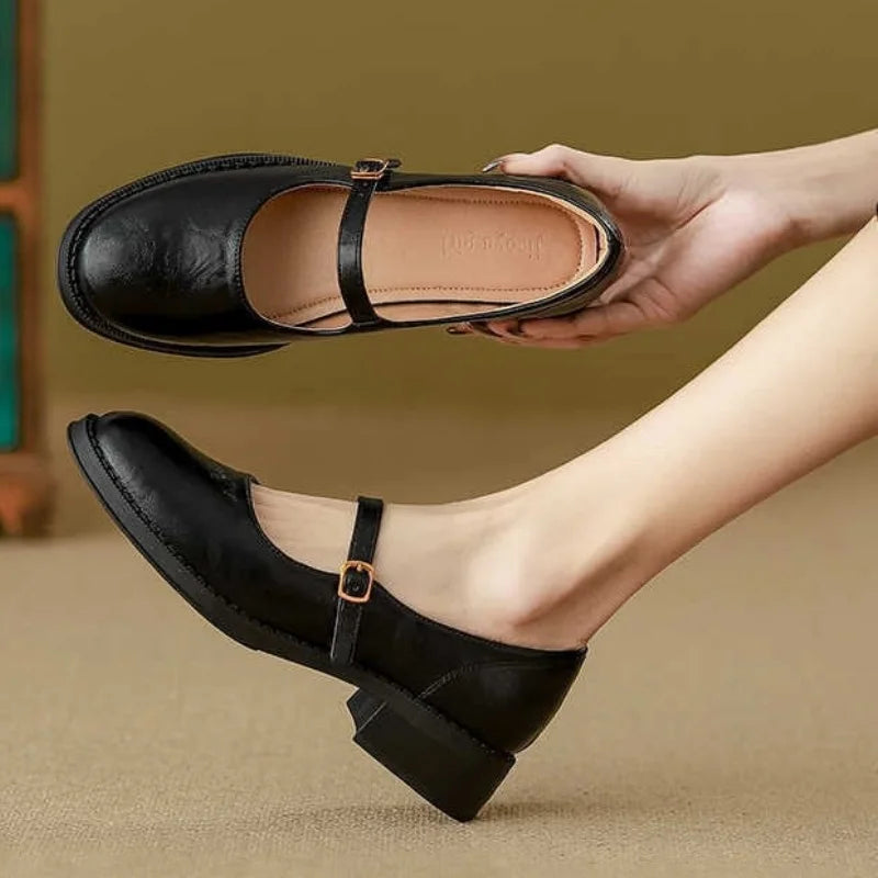 Manon | Timeless Leather Mary Janes for Ultimate Comfort