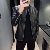 Adrien™ | Chic Slim-Fit Leather Jacket